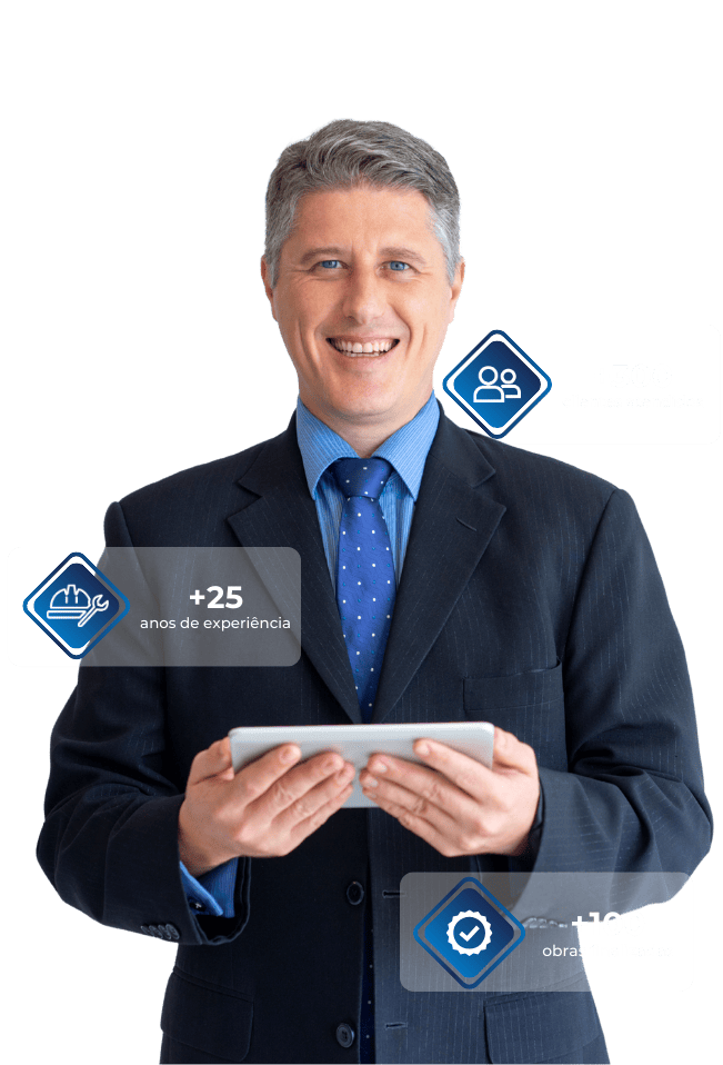 Homem para ilustrar empresa da Agamon